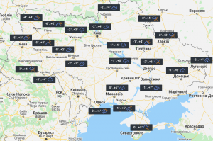 Fog, Snow, Rain and Ice Today in Ukraine