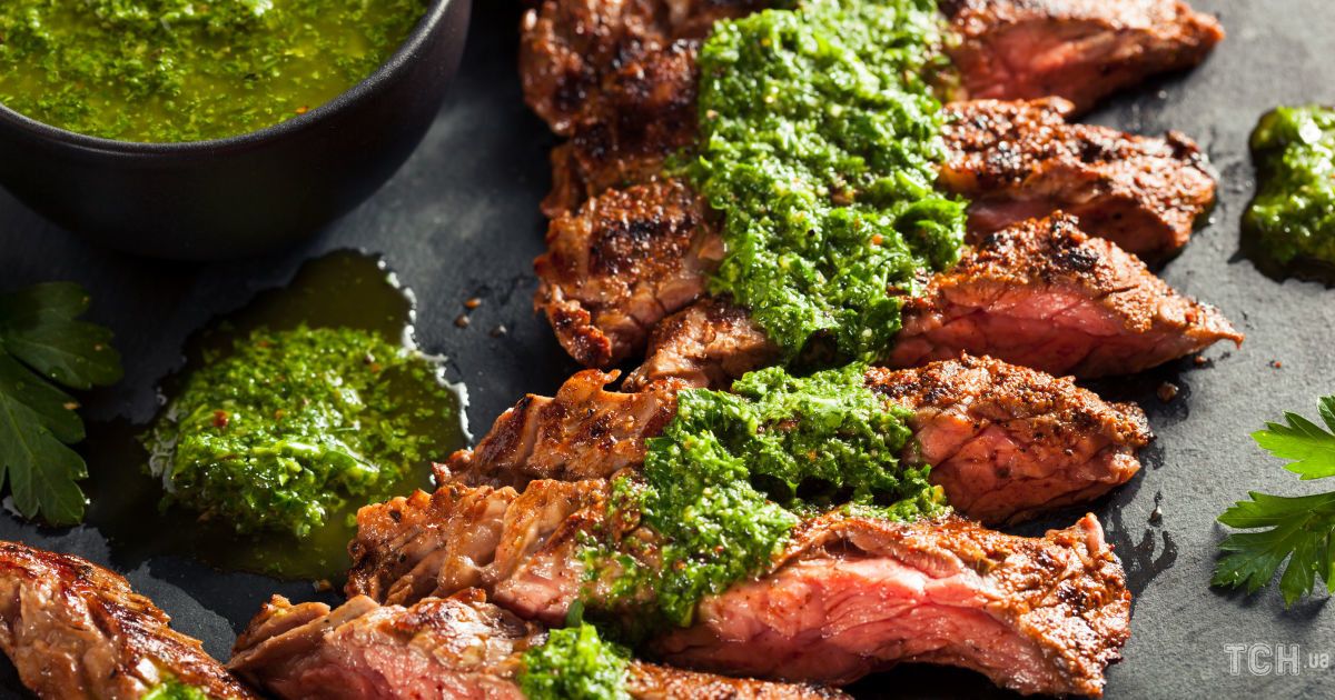 The Argentinian Steaks with Chimichurri Sauce