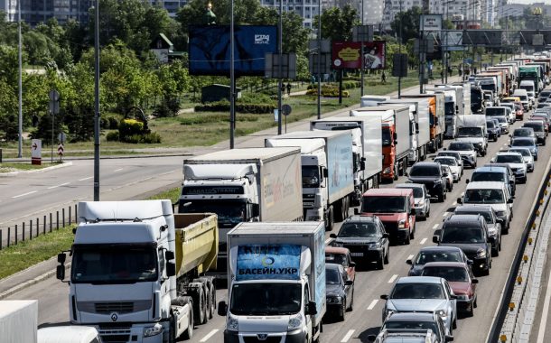 Monday in Kyiv Began With Traffic Jams