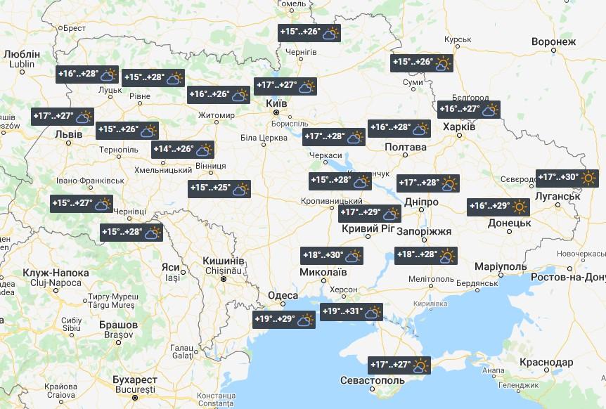 The Heat Is Back, Today in Ukraine It Will Be up to + 31 °