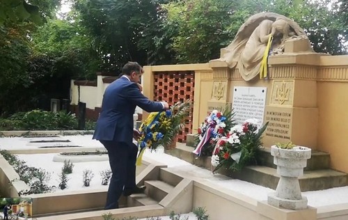 A Memorial to Ukrainian Soldiers Was Opened in the Czech Republic