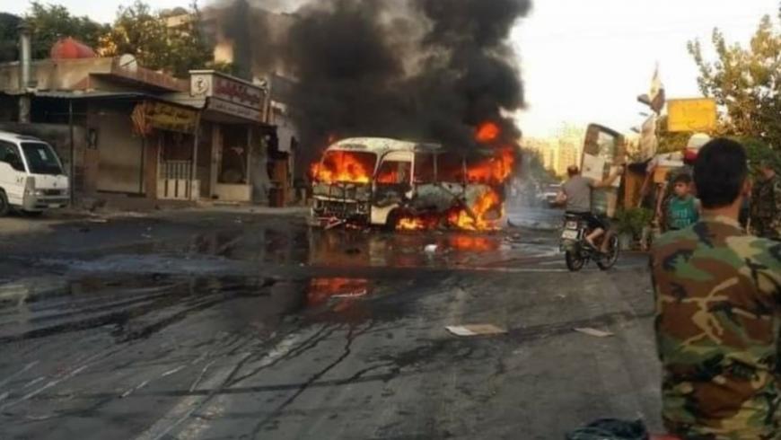 A Military Bus Blast in Damascus Killed a Driver and Injured Three Others