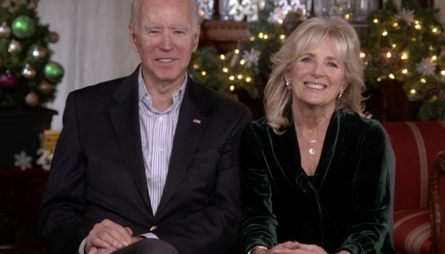 Joe and Jill Biden congratulated the United States military on Christmas around the world