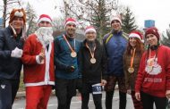 A festive Santa Claus race took place in Mariupol