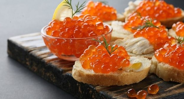 The cost of real red caviar has been announced