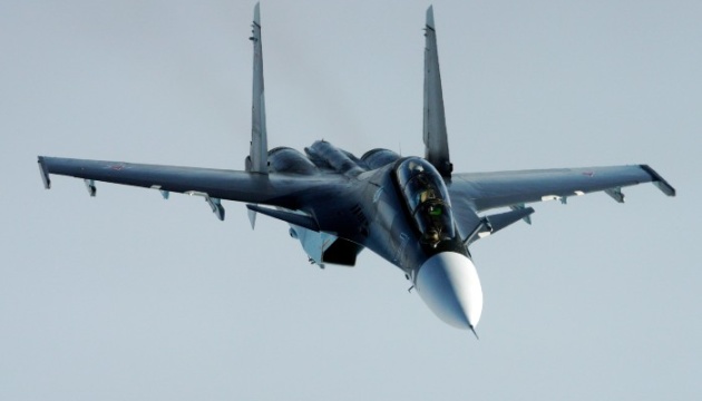 A Russian fighter was destroyed over the Black Sea