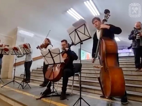 A festival of classical music has opened in the Kharkiv metro