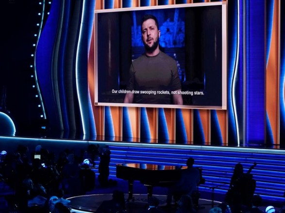 Zelensky spoke at the Grammy: he called for telling the truth about the war