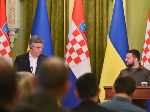 Zelensky met with the Prime Minister of Croatia in Kyiv