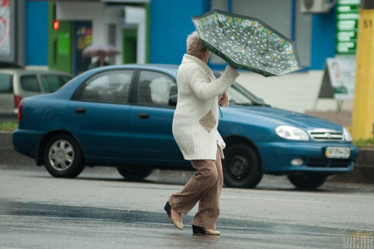 Weather: rain and strong winds in Ukraine