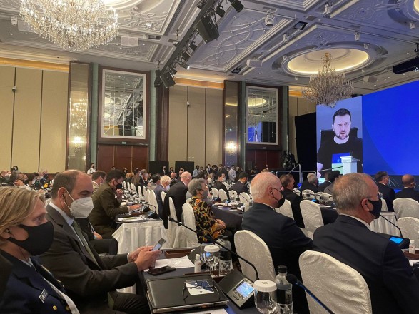 The Chinese delegation staged a démarche during Zelensky's speech at a forum in Singapore