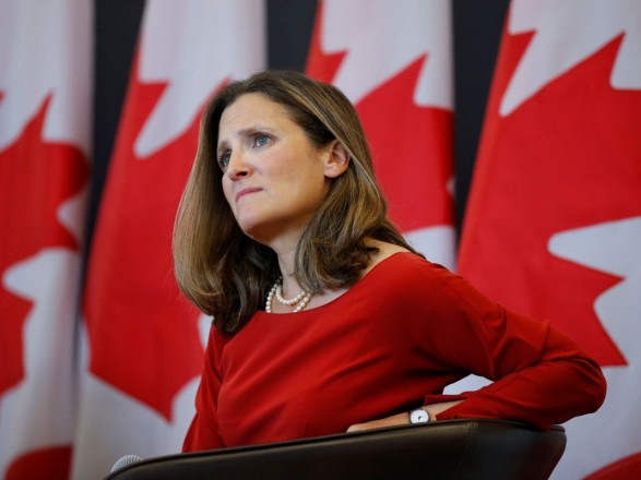 Freeland commented on the decision regarding the turbine for Nord Stream-1